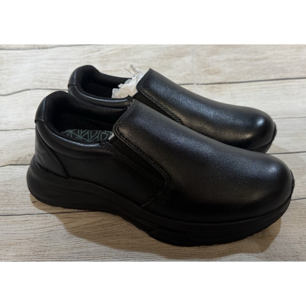 KURU Kivi 2 Slip On Anti Slip Black Shoes Sneakers Comfort Heel Support Sz 6.5 W